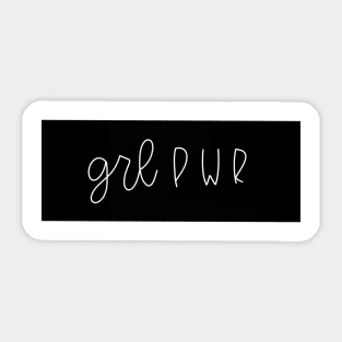 GRL PWR Sticker